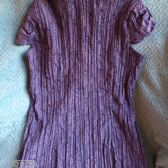 Apt. 9 Crinkled Button Down Blouse - Picture 10 of 12